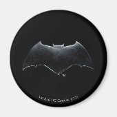 Justice League | Metallic Batman-symbool Magneet (Voorkant)