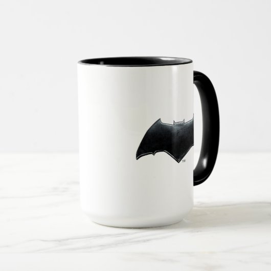 Justice League | Metallic Batman-symbool Mok (Voorkant rechts)