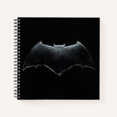 Justice League | Metallic Batman-symbool Notitieboek (Voorkant)