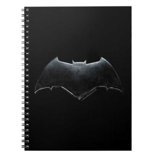 Justice League | Metallic Batman-symbool Notitieboek (Voorkant)