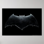 Justice League | Metallic Batman-symbool Poster (Voorkant)