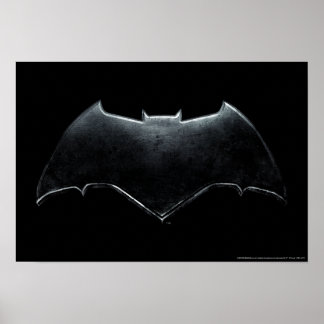 Justice League | Metallic Batman-symbool Poster