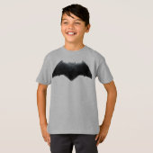 Justice League | Metallic Batman-symbool T-shirt (Voorkant volledig)