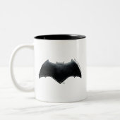 Justice League | Metallic Batman-symbool Tweekleurige Koffiemok (Links)