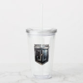 Justice League | Metallic JL Shield Acryl Drinkbeker (Voorkant)