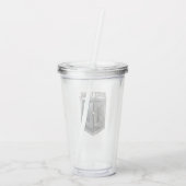 Justice League | Metallic JL Shield Acryl Drinkbeker (Achterkant)