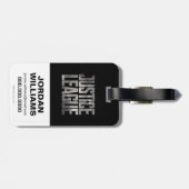 Justice League | Metallic JL Shield Bagagelabel (Achterkant horizontaal)