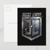 Justice League | Metallic JL Shield Briefkaart (Voorkant / Achterkant)