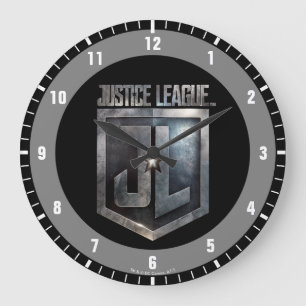 Justice League   Metallic JL Shield Grote Klok