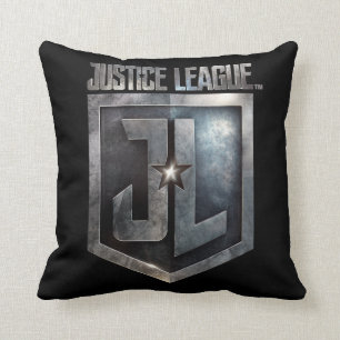Justice League Metallic JL Shield Kussen