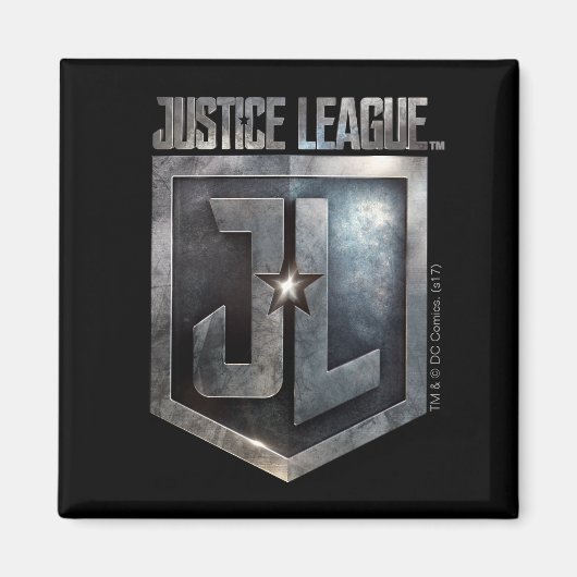 Justice League | Metallic JL Shield Magneet (Voorkant)
