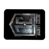 Justice League | Metallic JL Shield Magneet (Horizontaal)