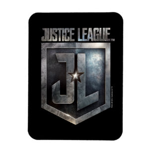 Justice League   Metallic JL Shield Magneet