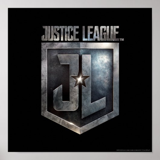Justice League | Metallic JL Shield Poster (Voorkant)