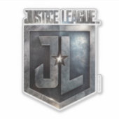 Justice League | Metallic JL Shield Sticker (Voorkant)