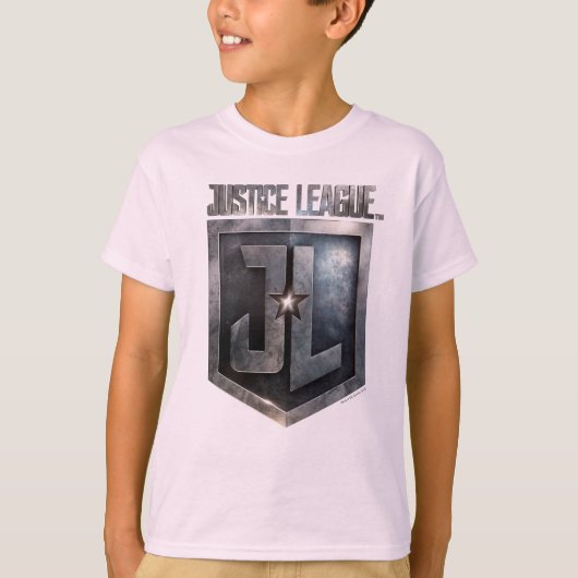 Justice League | Metallic JL Shield T-shirt (Voorkant)
