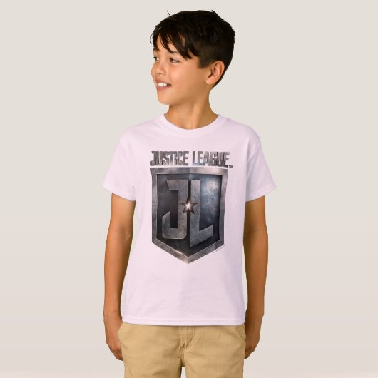 Justice League | Metallic JL Shield T-shirt (Voorkant volledig)