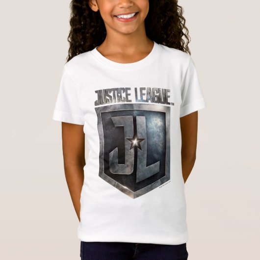 Justice League | Metallic JL Shield T-shirt (Voorkant)