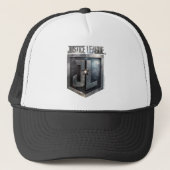 Justice League | Metallic JL Shield Trucker Pet (Voorkant)