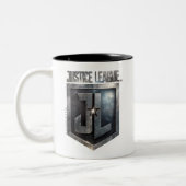Justice League | Metallic JL Shield Tweekleurige Koffiemok (Links)