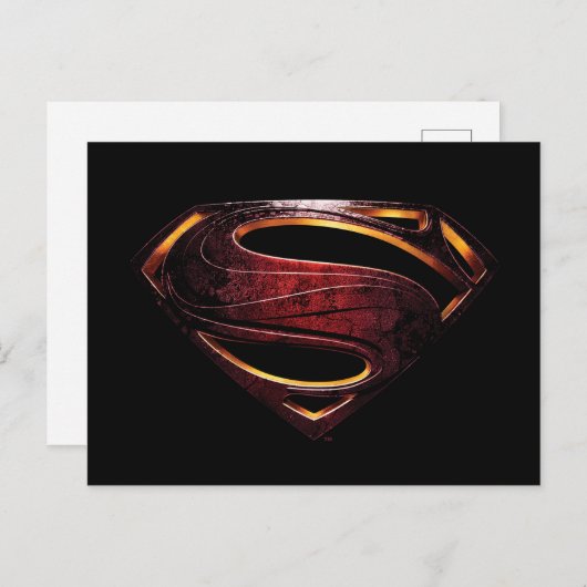 Justice League | Metallic Superman-symbool Briefkaart (Voorkant / Achterkant)