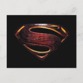 Justice League | Metallic Superman-symbool Briefkaart (Voorkant)