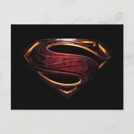 Justice League | Metallic Superman-symbool Briefkaart (Voorkant)