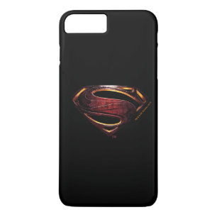 Justice League   Metallic Superman-symbool iPhone 8/7 Plus Hoesje