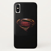 Justice League | Metallic Superman-symbool Case-Mate iPhone Case (Achterkant)
