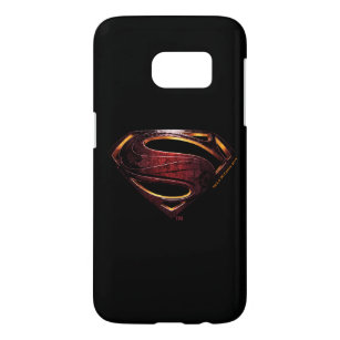 Justice League   Metallic Superman-symbool Samsung Galaxy S7 Hoesje
