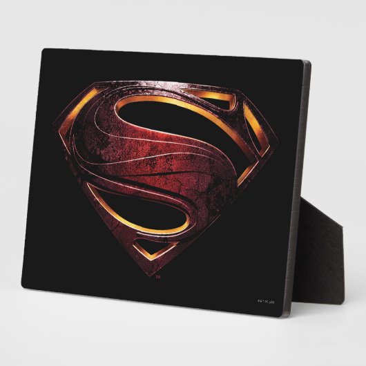 Justice League | Metallic Superman-symbool Fotoplaat (Zijkant)