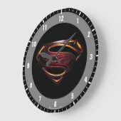 Justice League | Metallic Superman-symbool Grote Klok (Hoek)