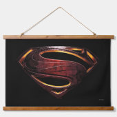 Justice League | Metallic Superman-symbool Hangend Wandkleed (Voorkant)