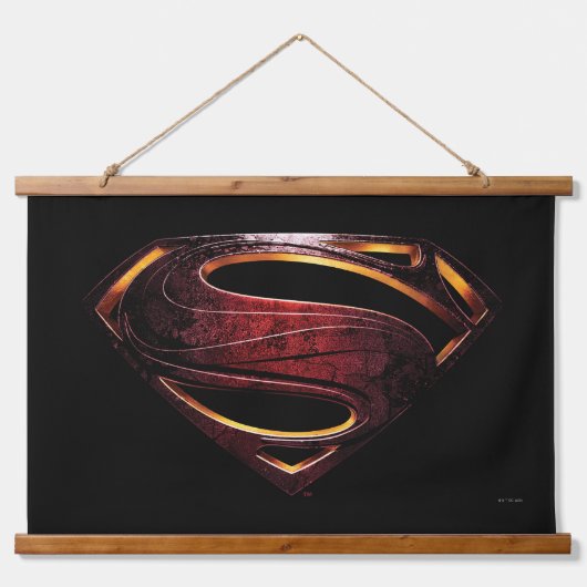 Justice League | Metallic Superman-symbool Hangend Wandkleed (Voorkant)