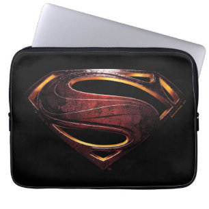 Justice League Metallic Superman-symbool Laptop Sleeve