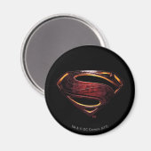 Justice League | Metallic Superman-symbool Magneet (Voorkant / Achterkant)