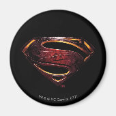 Justice League | Metallic Superman-symbool Magneet (Voorkant)