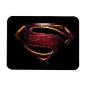 Justice League | Metallic Superman-symbool Magneet (Horizontaal)