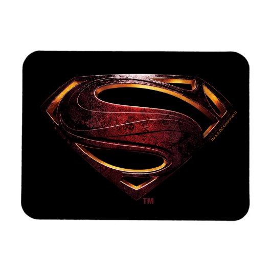 Justice League | Metallic Superman-symbool Magneet (Horizontaal)