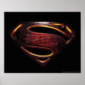 Justice League | Metallic Superman-symbool Poster (Voorkant)