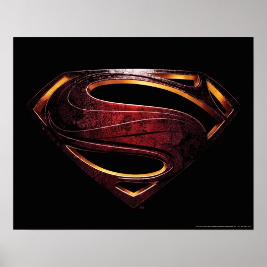 Justice League | Metallic Superman-symbool Poster (Voorkant)