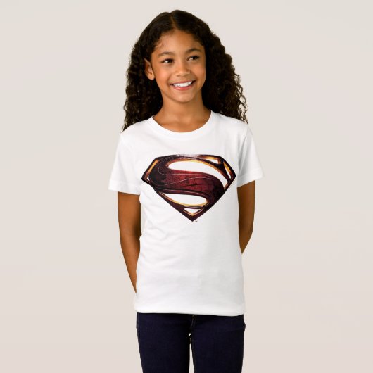 Justice League | Metallic Superman-symbool T-shirt (Voorkant volledig)