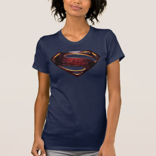 Justice League Metallic Superman-symbool T-shirt
