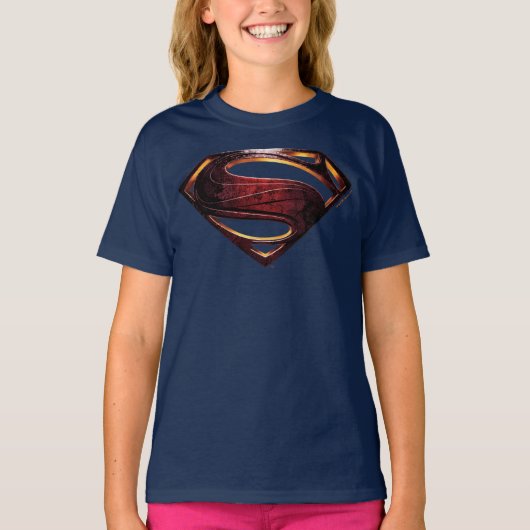 Justice League | Metallic Superman-symbool T-shirt (Voorkant)