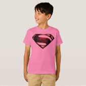 Justice League | Metallic Superman-symbool T-shirt (Voorkant volledig)