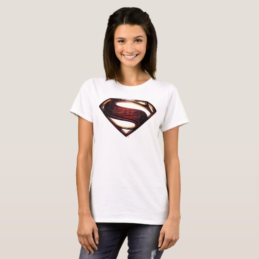 Justice League | Metallic Superman-symbool T-shirt (Voorkant volledig)