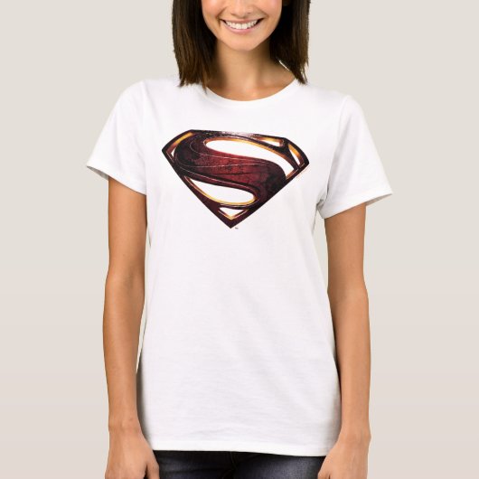 Justice League | Metallic Superman-symbool T-shirt (Voorkant)