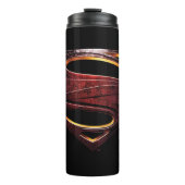 Justice League | Metallic Superman-symbool Thermosbeker (Voorkant)