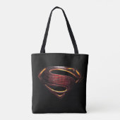 Justice League | Metallic Superman-symbool Tote Bag (Achterkant)