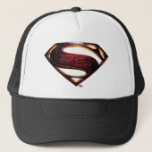 Justice League | Metallic Superman-symbool Trucker Pet (Voorkant)